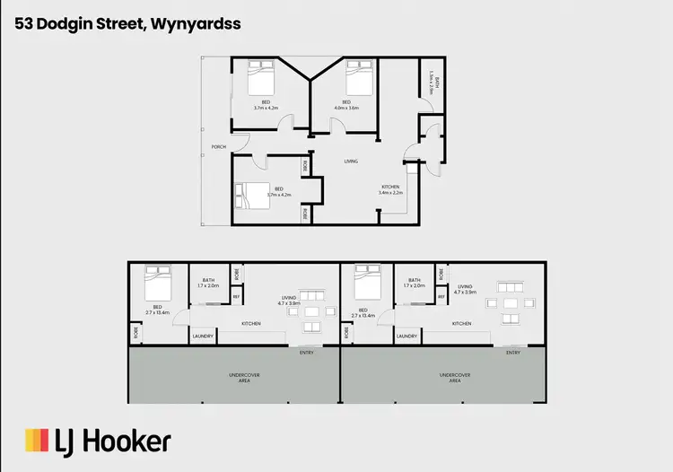 Floorplan of Homely house listing, 53 Dodgin Street, Wynyard TAS 7325