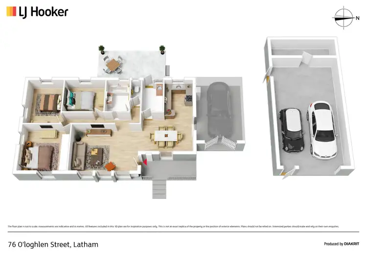 Floorplan of Homely house listing, 76 O'Loghlen Street, Latham ACT 2615