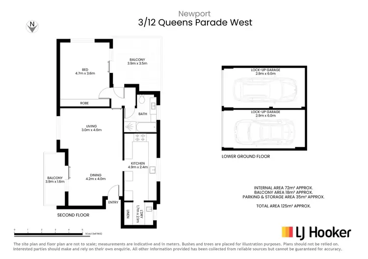 Floorplan of Homely unit listing, 3/12 Queens Parade, Newport NSW 2106