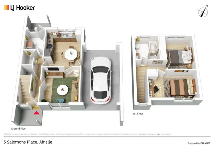 Floorplan of Homely house listing, 5 Salomons Place, Ainslie ACT 2602