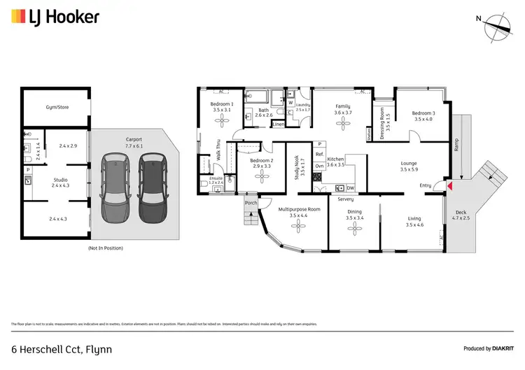 Floorplan of Homely house listing, 6 Herschell Circuit, Flynn ACT 2615