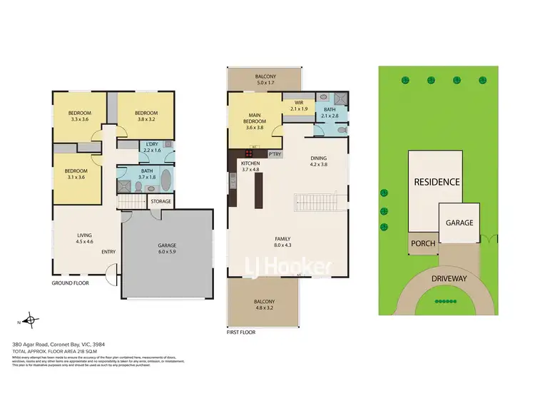 Floorplan of Homely house listing, 380 Agar Road, Coronet Bay VIC 3984