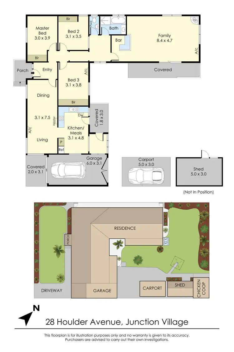 Floorplan of Homely house listing, 28 Houlder Avenue, Junction Village VIC 3977