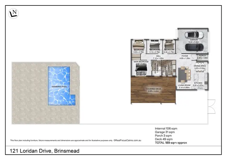 Floorplan of Homely house listing, 121 Loridan Drive, Brinsmead QLD 4870