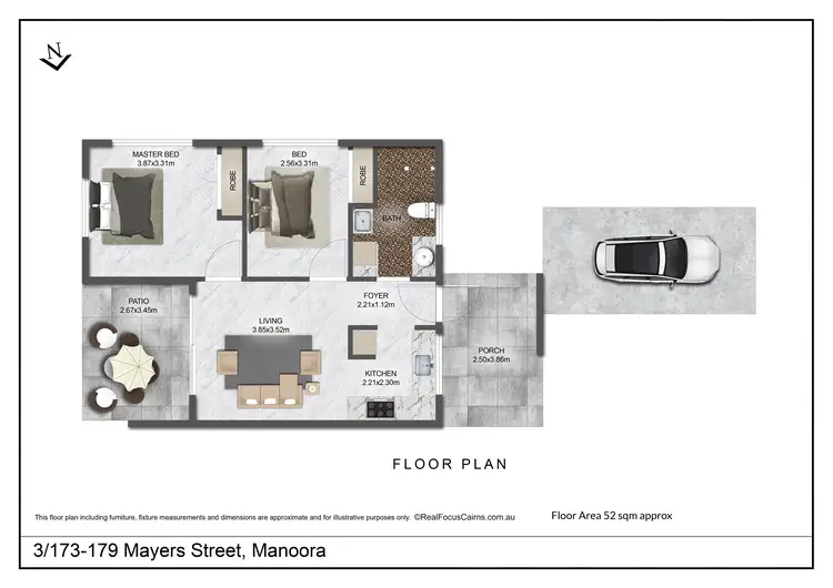 Floorplan of Homely unit listing, 3/173-179 Mayers Street, Manoora QLD 4870