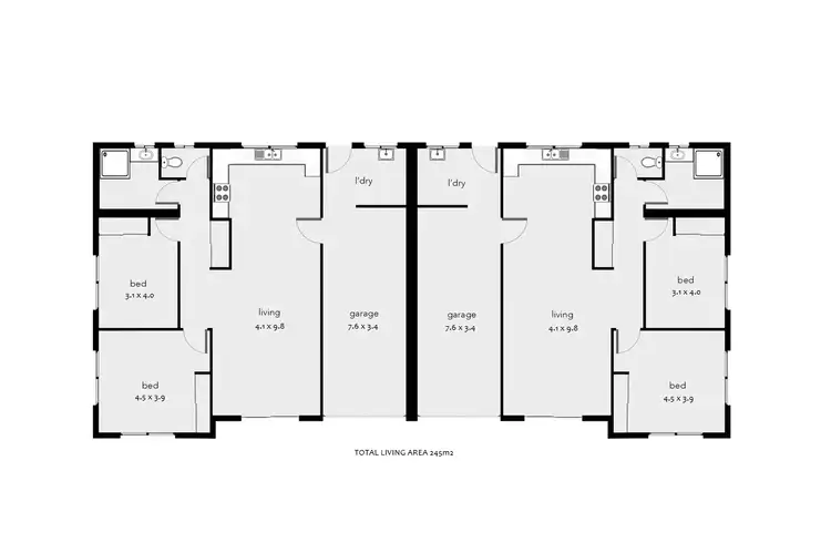Floorplan of Homely semi-detached listing, 23 Keith Street, Whitfield QLD 4870