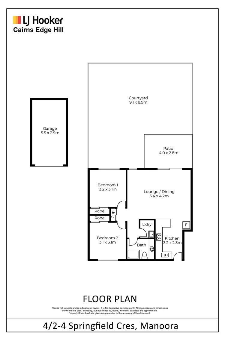 Floorplan of Homely apartment listing, 4/2-4 Springfield Crescent, Manoora QLD 4870