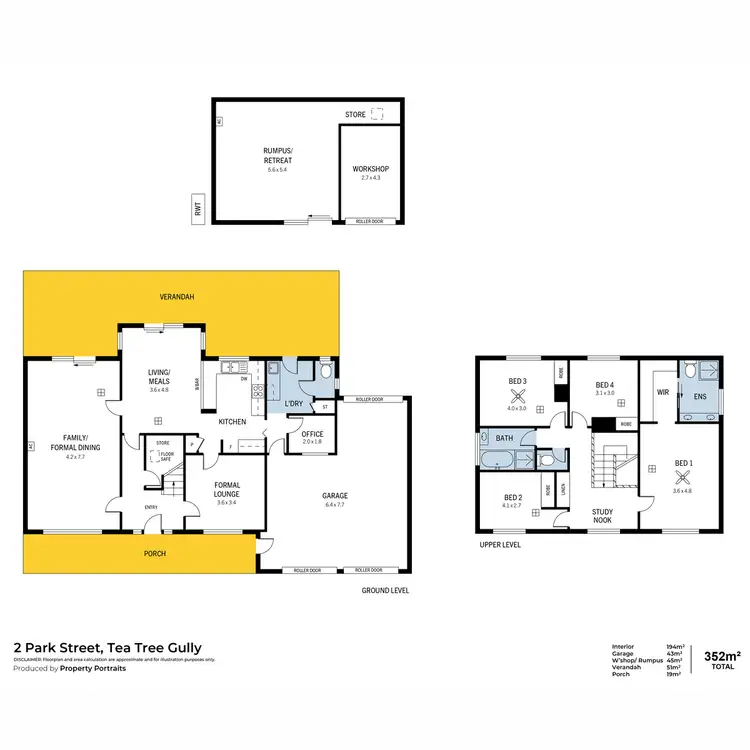 Floorplan of Homely house listing, 2 Park Street, Tea Tree Gully SA 5091