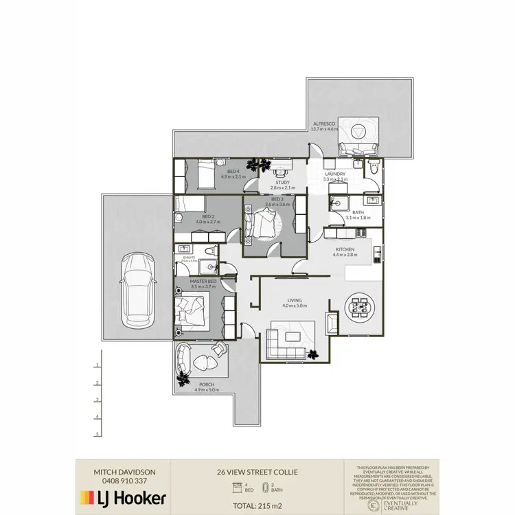 Floorplan of Homely house listing, 26 View Street, Collie WA 6225