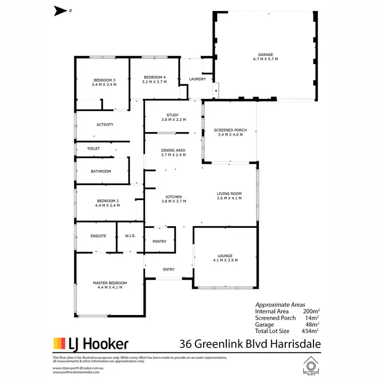Floorplan of Homely house listing, 36 Greenlink Boulevard, Harrisdale WA 6112