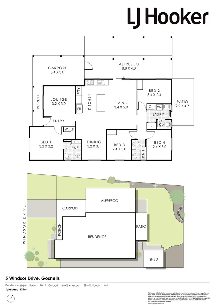 Floorplan of Homely house listing, 5 Windsor Drive, Gosnells WA 6110