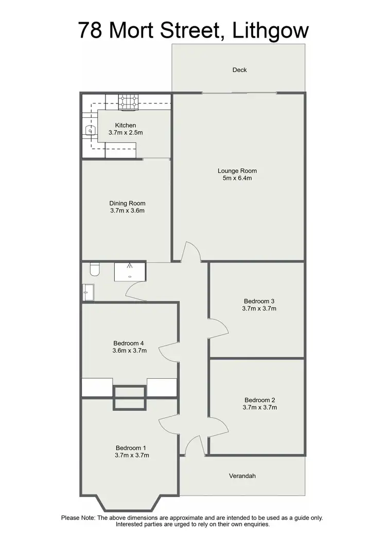 Floorplan of Homely house listing, 78 Mort Street, Lithgow NSW 2790