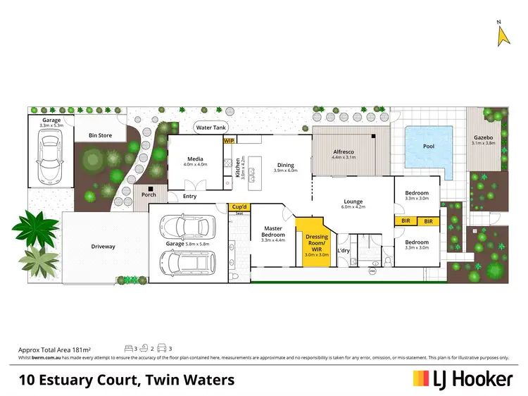 Floorplan of Homely house listing, 10 Estuary Court, Twin Waters QLD 4564