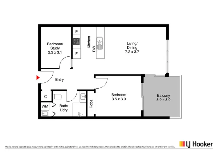 Floorplan of Homely apartment listing, 125/230 Flemington Road, Harrison ACT 2914