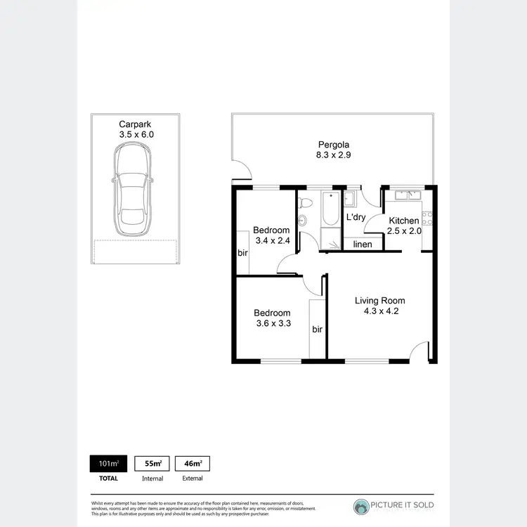 Floorplan of Homely unit listing, 3/7 Musgrave Avenue, West Hindmarsh SA 5007