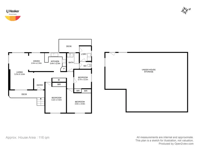 Floorplan of Homely house listing, 56 Wentworth Street, Bellerive TAS 7018