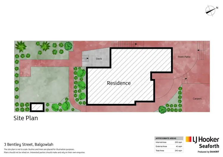 Floorplan of Homely semi-detached listing, 3 Bentley Street, Balgowlah NSW 2093