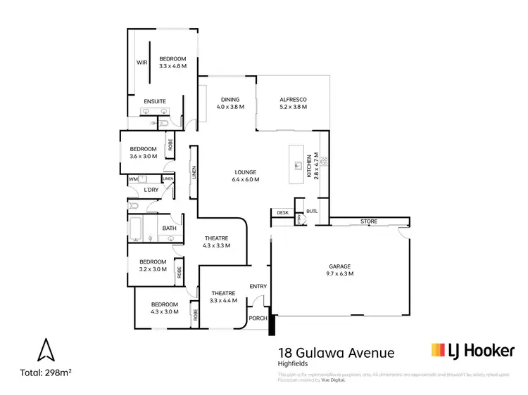 Floorplan of Homely house listing, 18 Gulawa Avenue, Highfields QLD 4352
