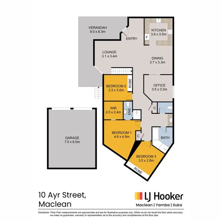 Floorplan of Homely house listing, 10 Ayr Street, Maclean NSW 2463