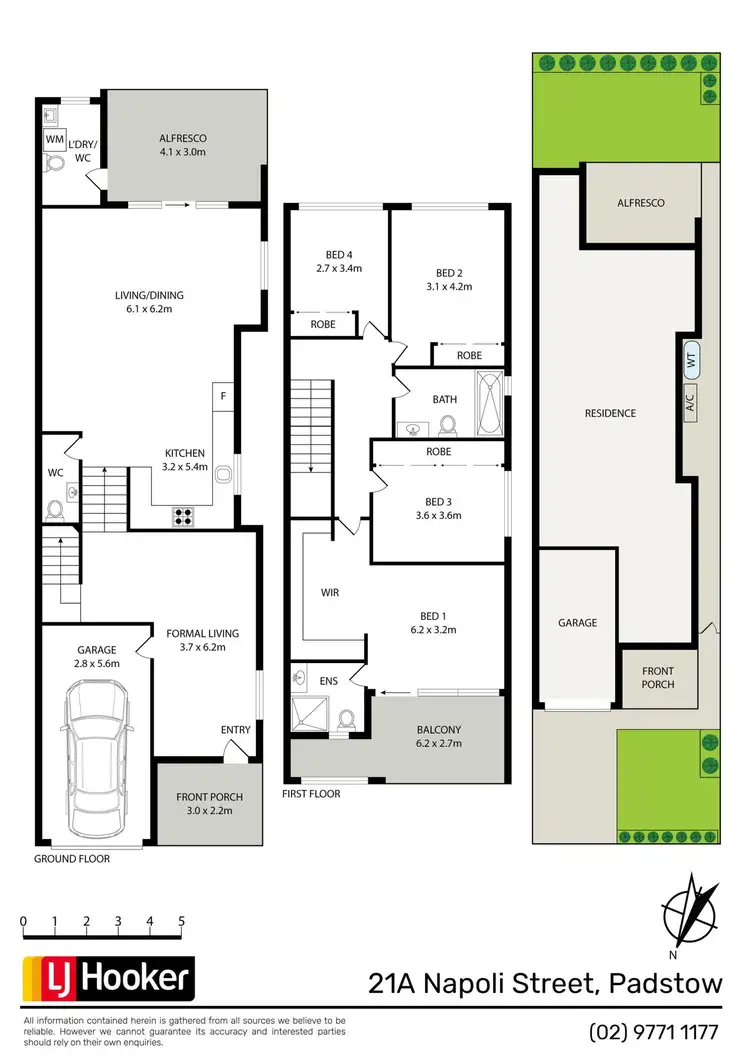Floorplan of Homely semi-detached listing, 21A Napoli Street, Padstow NSW 2211