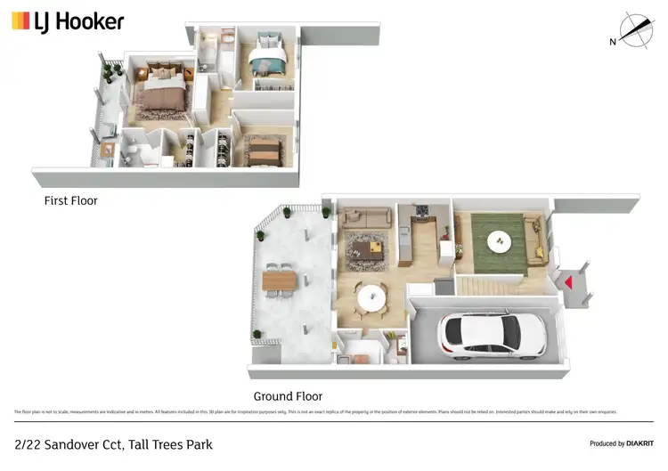 Floorplan of Homely townhouse listing, 2/22 Sandover Circuit, Amaroo ACT 2914