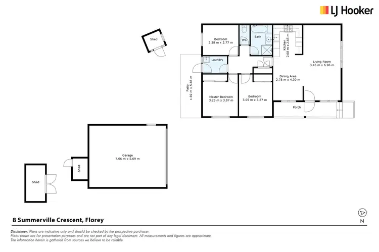 Floorplan of Homely house listing, 8 Summerville Crescent, Florey ACT 2615
