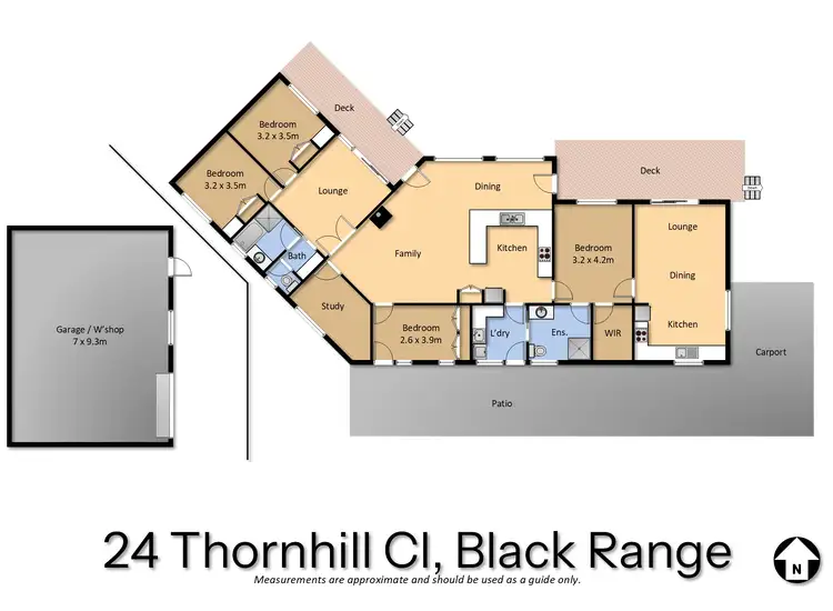 Floorplan of Homely rural property listing, 24 Thornhill Close, Bega NSW 2550
