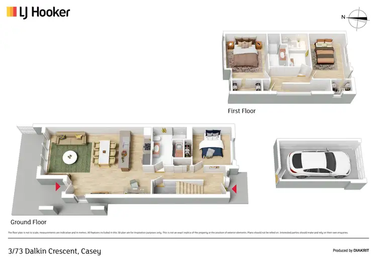 Floorplan of Homely house listing, 3/73 Dalkin Crescent, Casey ACT 2913