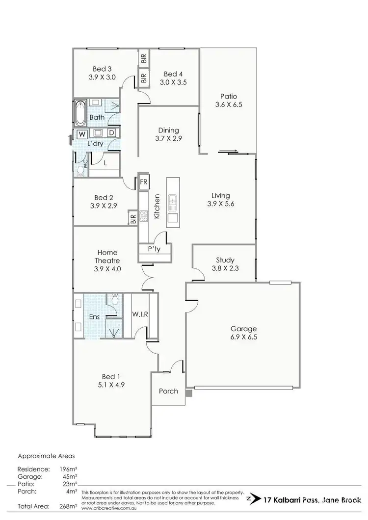 Floorplan of Homely house listing, 17 Kalbarri Pass, Jane Brook WA 6056