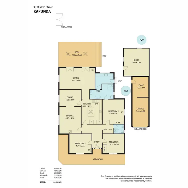 Floorplan of Homely house listing, 30 Mildred Street, Kapunda SA 5373