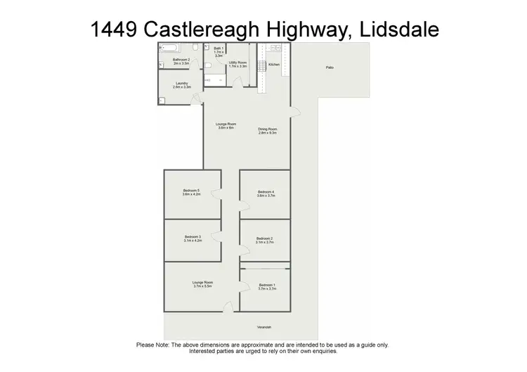 Floorplan of Homely rural property listing, 1449 Castlereagh Highway, Lidsdale NSW 2790
