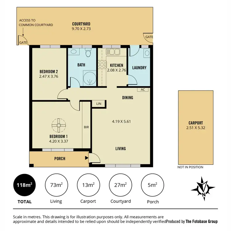 Floorplan of Homely unit listing, 1/612 Magill Road, Magill SA 5072