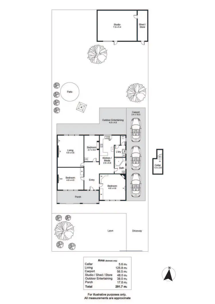 Floorplan of Homely house listing, 2 Tarragon Street, Mile End SA 5031
