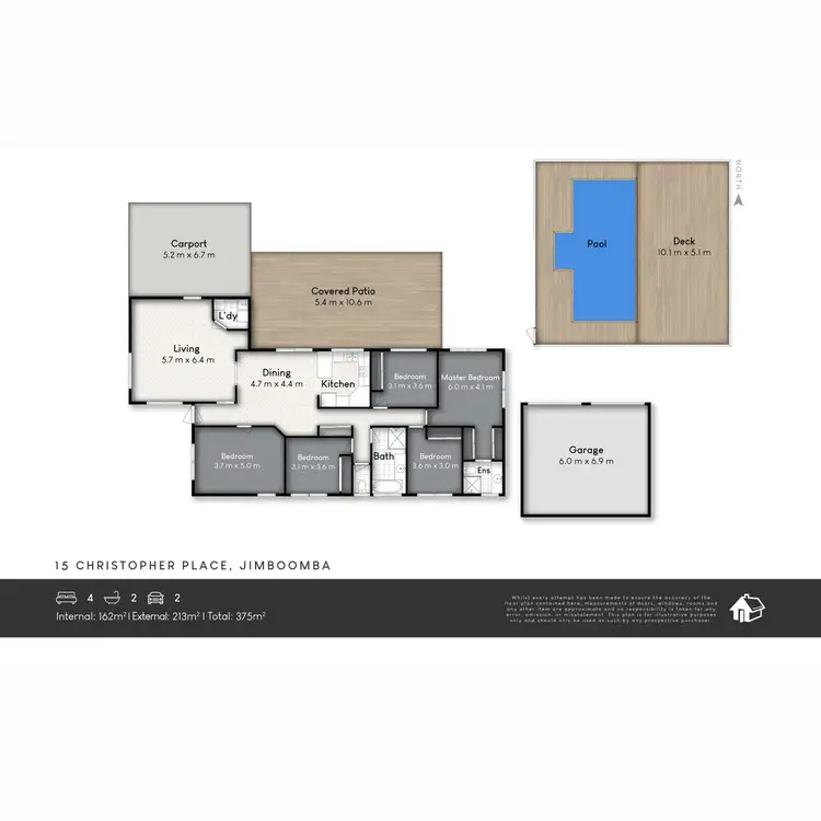 Floorplan of Homely house listing, 15 Christopher Place, Jimboomba QLD 4280