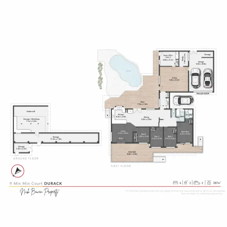 Floorplan of Homely house listing, 9 Min Min Court, Durack QLD 4077