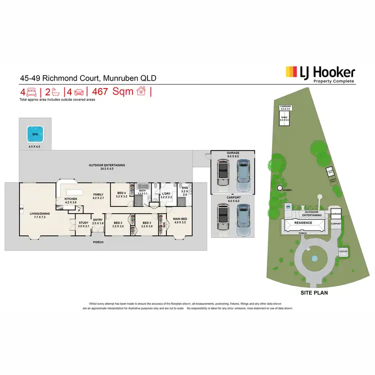Floorplan of Homely house listing, 45-49 Richmond Court, Munruben QLD 4125