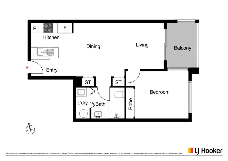 Floorplan of Homely apartment listing, 12/28 Watson Street, Turner ACT 2612