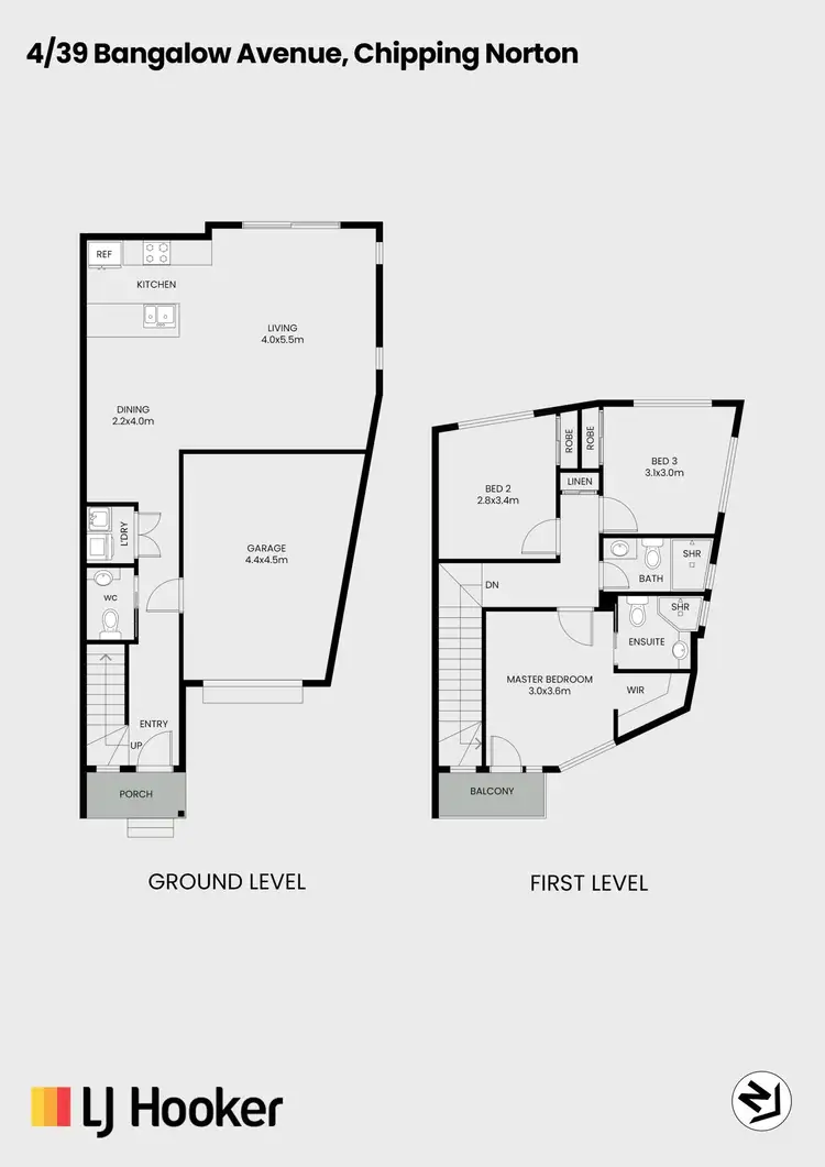 Floorplan of Homely townhouse listing, 4/39 Bangalow Avenue, Chipping Norton NSW 2170