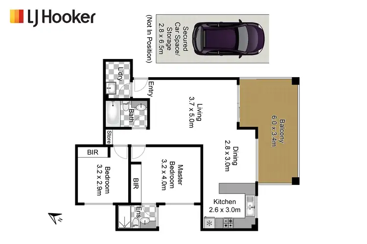 Floorplan of Homely unit listing, 6/9-11 Palmer Street, Artarmon NSW 2064