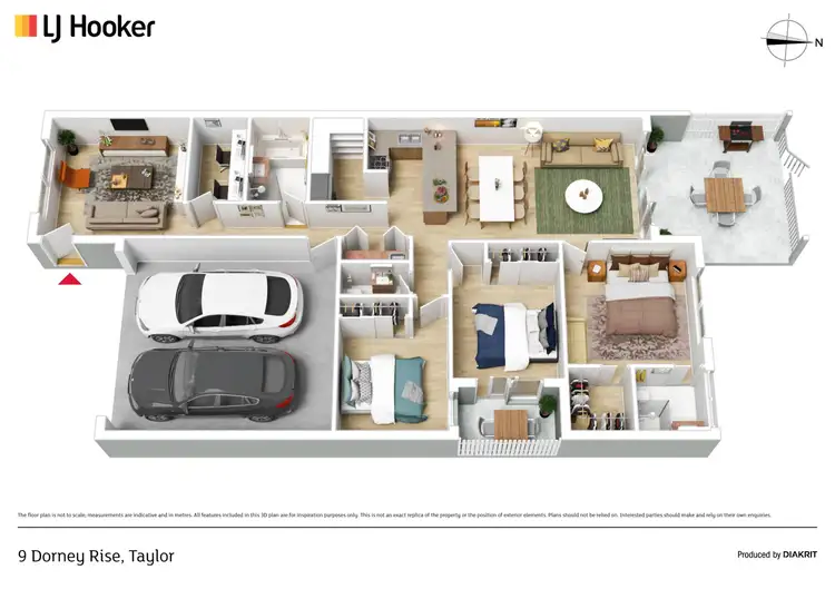 Floorplan of Homely house listing, 9 Dorney Rise, Taylor ACT 2913