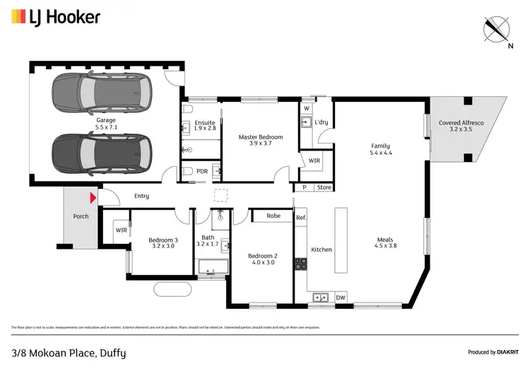 Floorplan of Homely townhouse listing, 3/8 Mokoan Place, Duffy ACT 2611