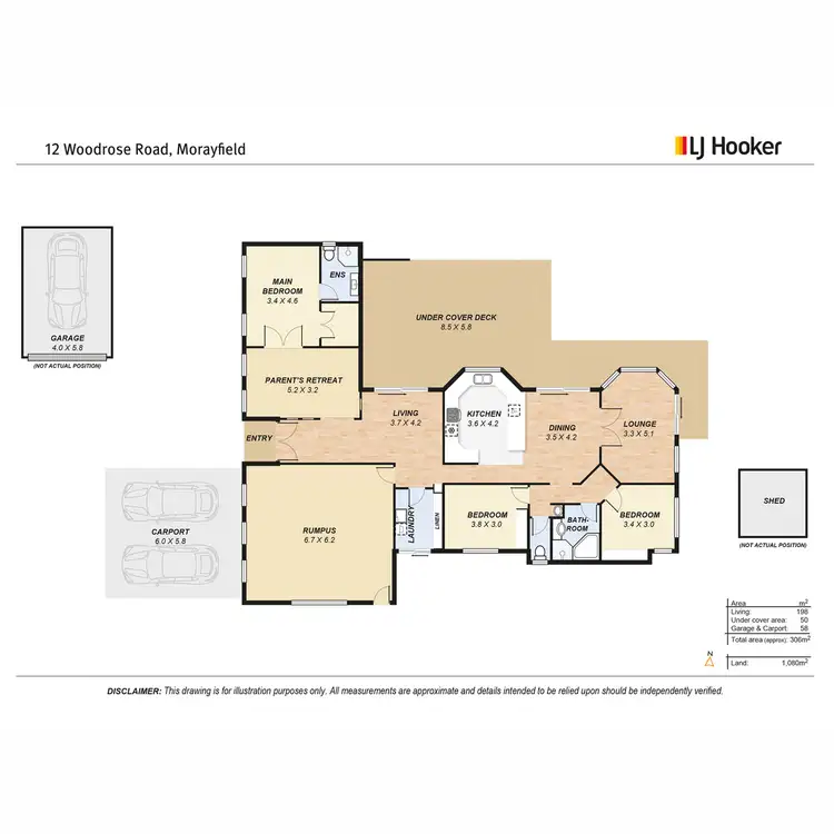 Floorplan of Homely house listing, 12 Woodrose Road, Morayfield QLD 4506
