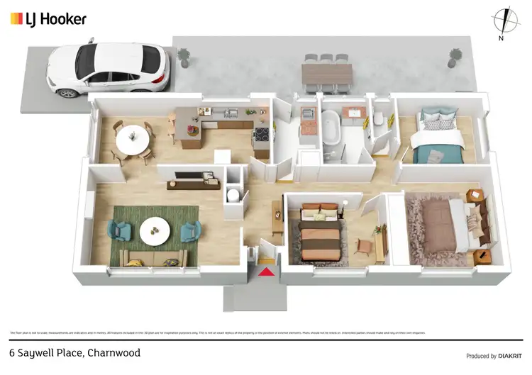 Floorplan of Homely house listing, 6 Saywell Place, Charnwood ACT 2615