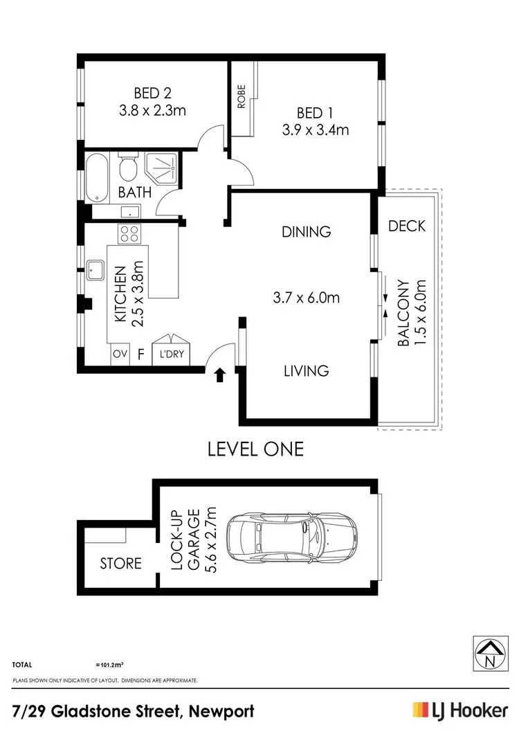 Floorplan of Homely apartment listing, 7/29 Gladstone Street, Newport NSW 2106