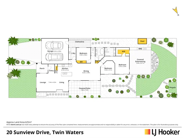 Floorplan of Homely house listing, 20 Sunview Drive, Twin Waters QLD 4564