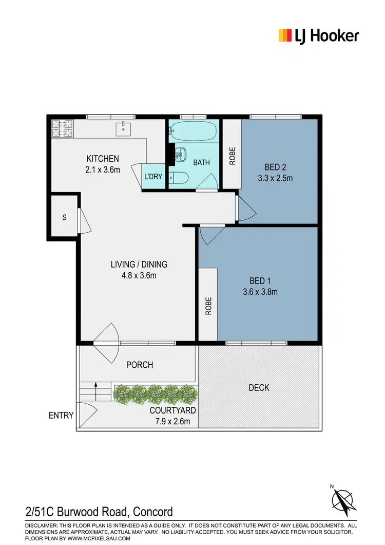 Floorplan of Homely unit listing, 2/51C Burwood Road, Concord NSW 2137