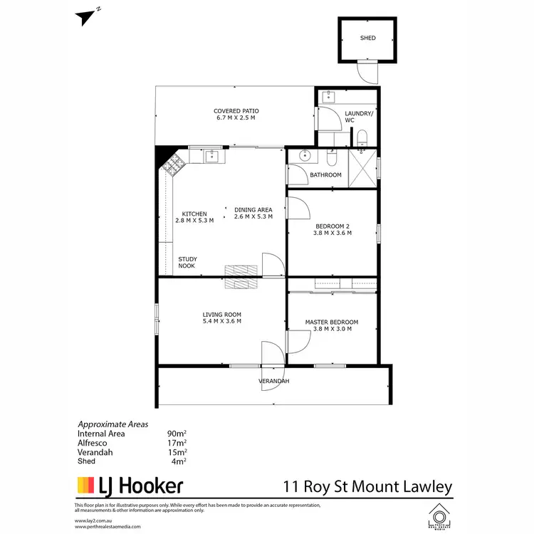 Floorplan of Homely house listing, 11 Roy Street, Mount Lawley WA 6050