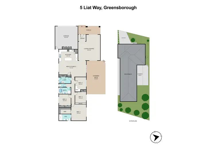 Floorplan of Homely house listing, 5 Liat Way, Greensborough VIC 3088