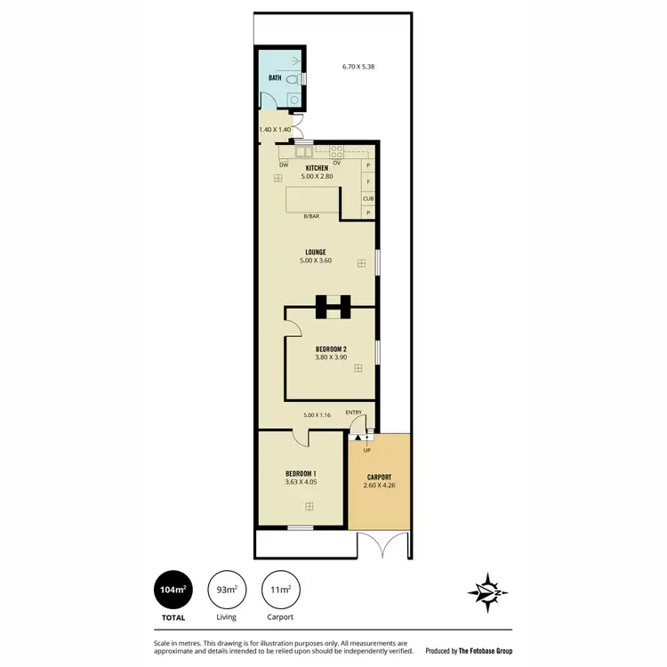Floorplan of Homely semi-detached listing, 23 Margaret Street, Norwood SA 5067