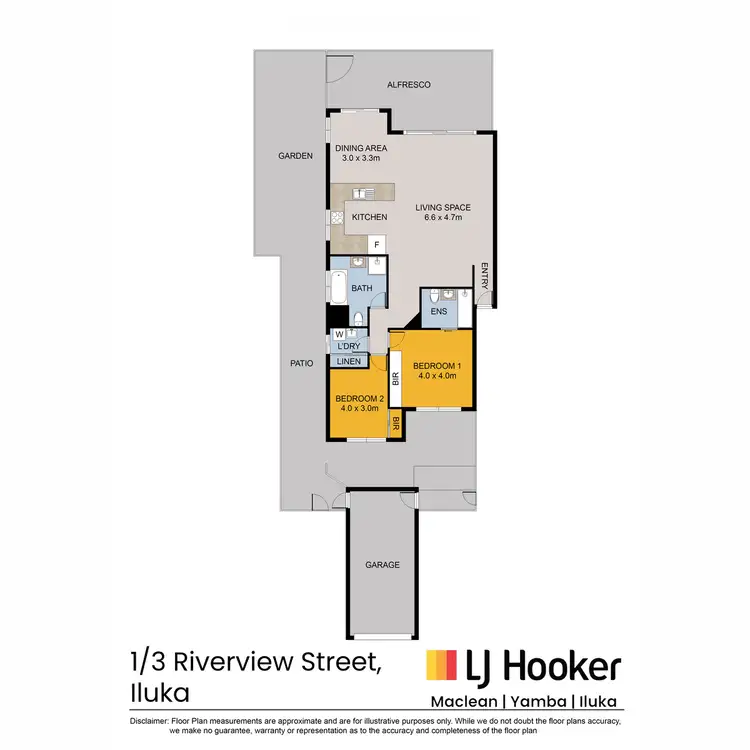 Floorplan of Homely apartment listing, 1/3 Riverview Street, Iluka NSW 2466